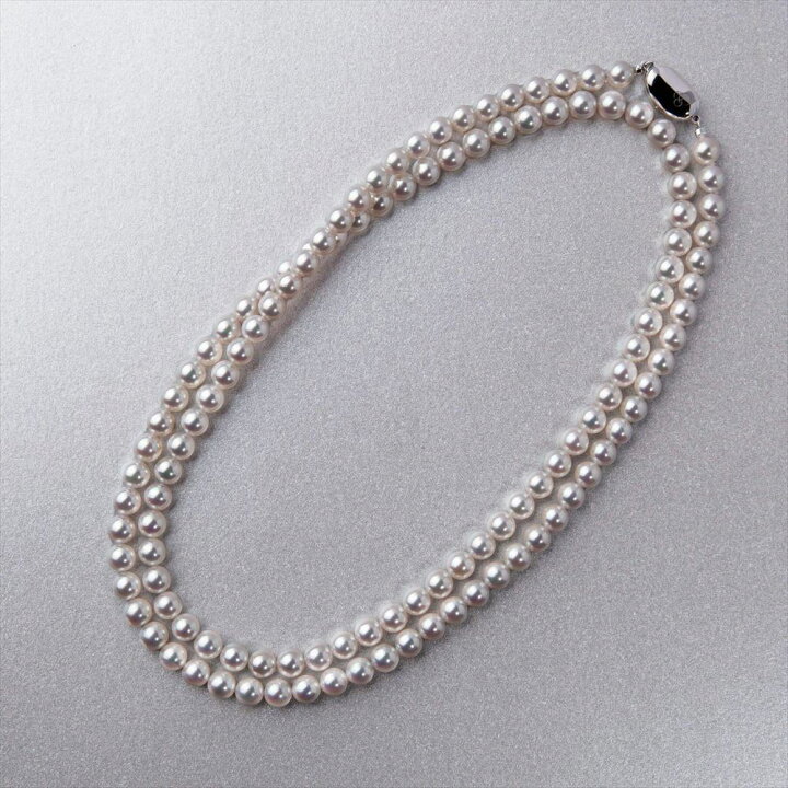 楽天市場】オーロラ天女 ロングネックレス 6.5-7.0mm 80cm パール 