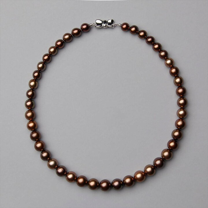 楽天市場】《Chocolat》 タヒチ黒蝶真珠 ネックレス 8.1-10.7mm パール 