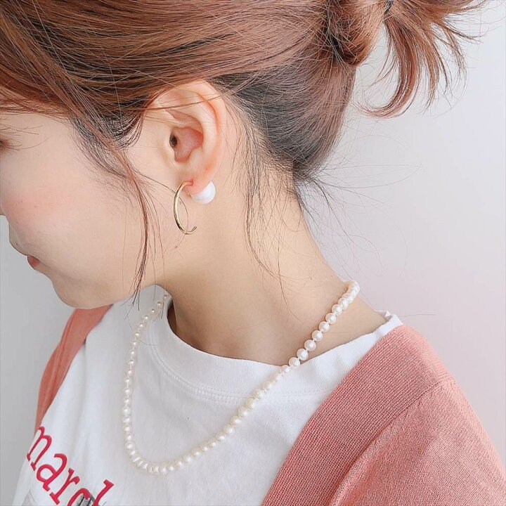 楽天市場】淡水真珠 ネックレス 5.5-6.0mm 50cm SUS304 ステンレス 