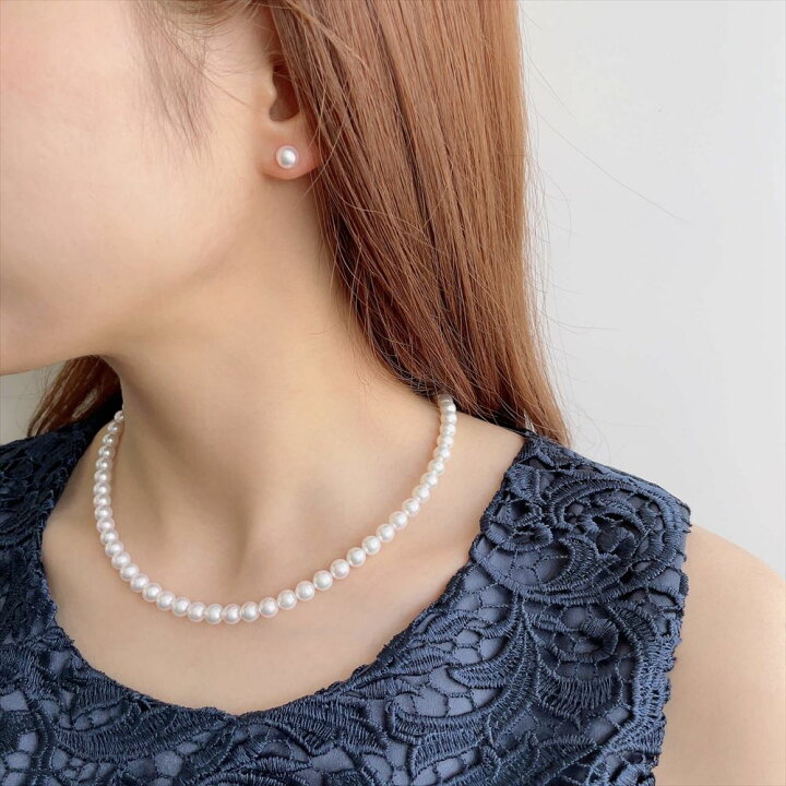 楽天市場】《GOOD Quality》花珠真珠 ネックレスセット 6.0-6.5mm 鑑別 