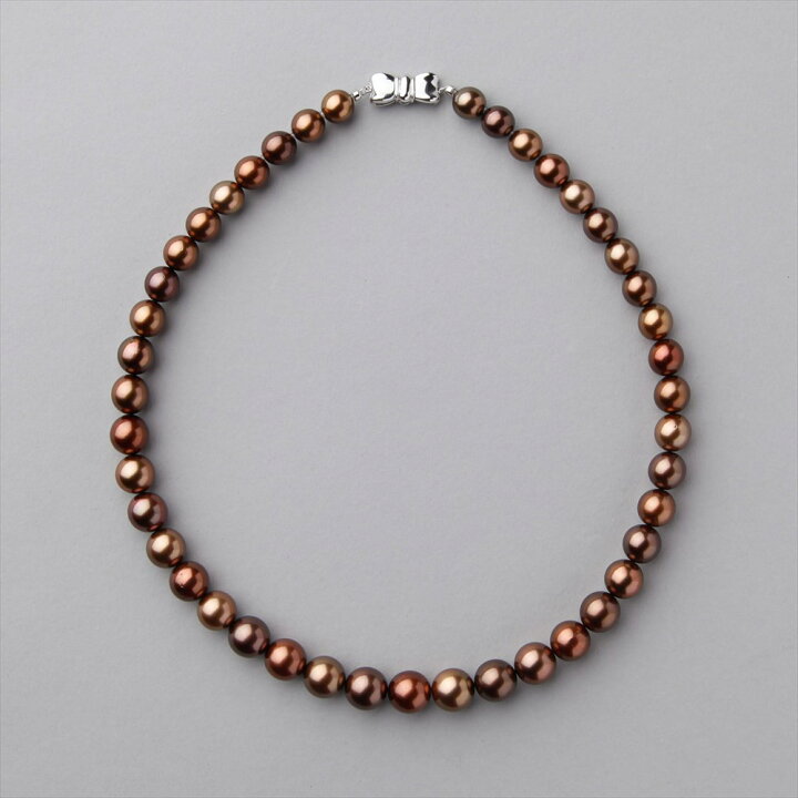 楽天市場】《Chocolat》 タヒチ黒蝶真珠 ネックレス 8.0-10.8mm パール 