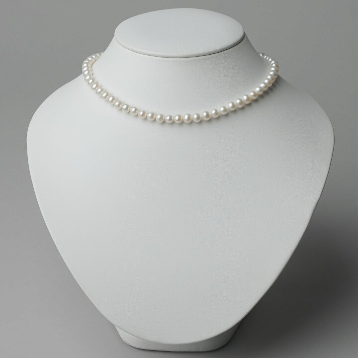楽天市場】淡水真珠 ロングネックレス 5.5-6.0mm 150cm ジョイント 
