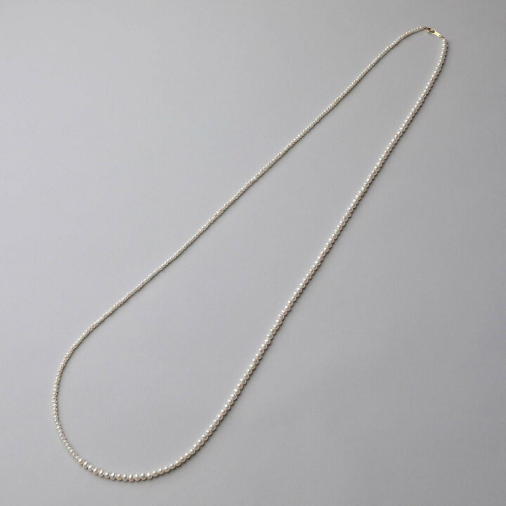 楽天市場】淡水真珠 ロングネックレス 3.0-5.0mm 100cm パール 