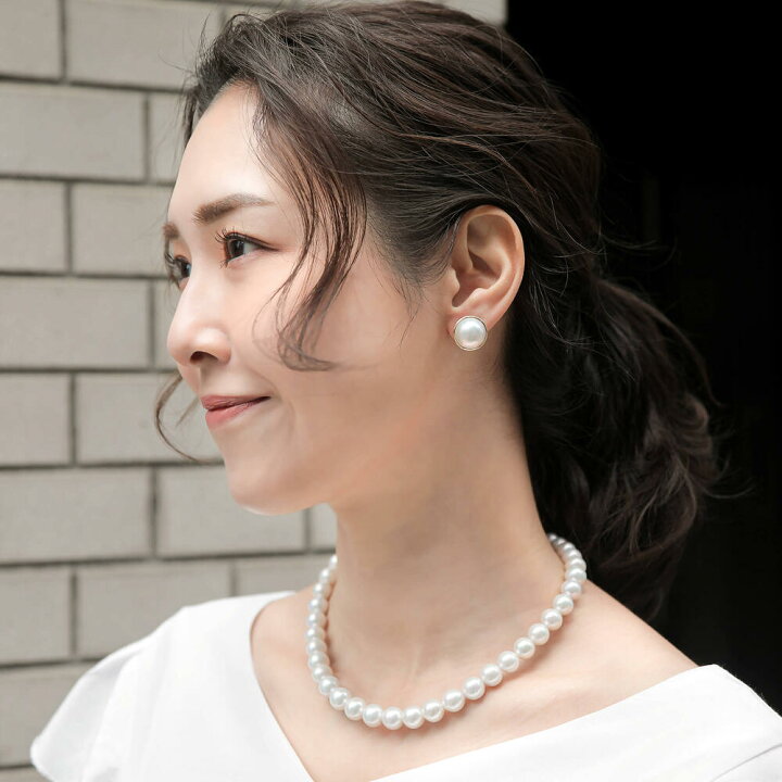 楽天市場】《LUXE》 淡水真珠(有核) ネックレス 9-10mm ラウンド 超  