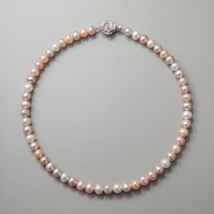 楽天市場】【フェアクーポンで20%OFF】淡水真珠 ネックレス 7.5-8.0mm  