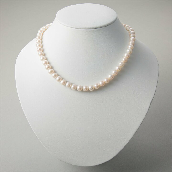 楽天市場】淡水真珠 ネックレス 7.5-8.0mm ホワイト tf パール  