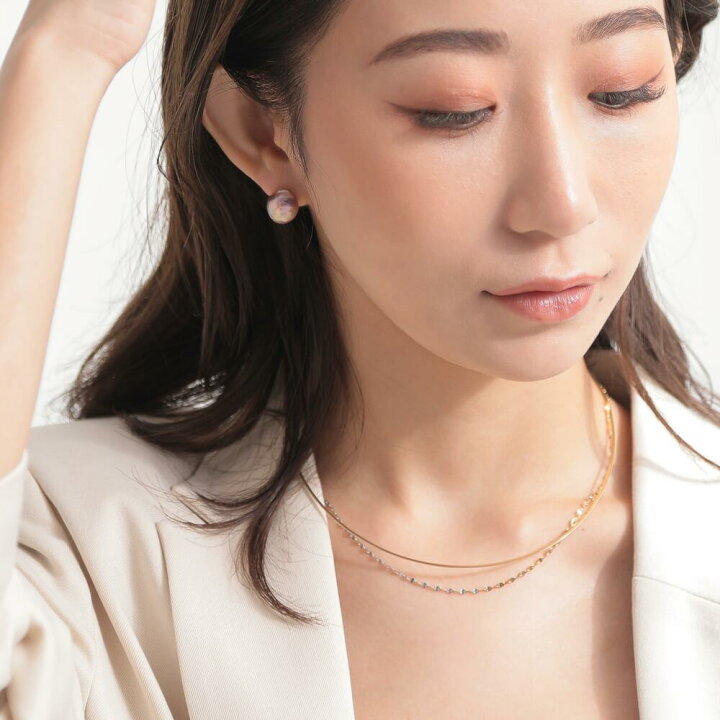 楽天市場】《duocolor》 ペタルチェーン 40〜45cm PT850/K18YG コンビ 