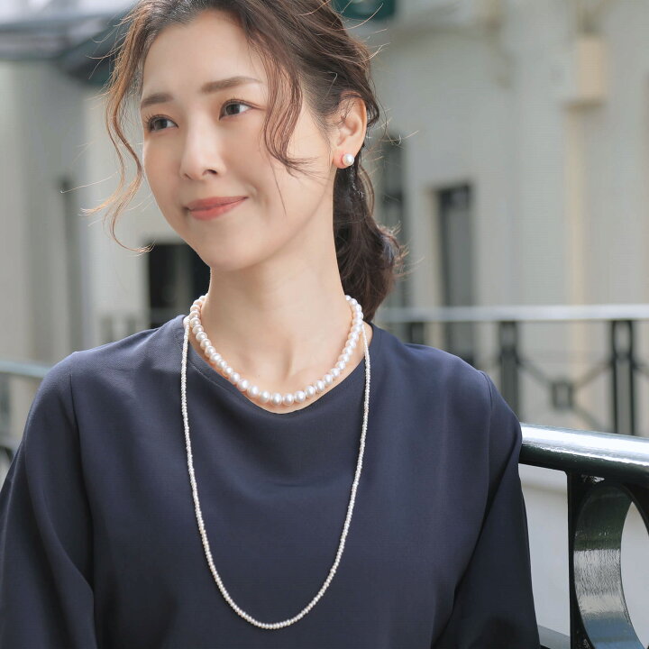 楽天市場】淡水真珠 ネックレスセット 8.5-9.5mm 上質ランク tf パール  