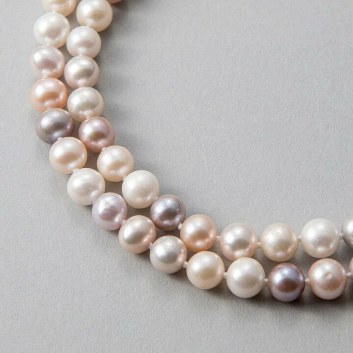 楽天市場】淡水真珠 ロングネックレス 7.0-8.0mm 100cm パール  