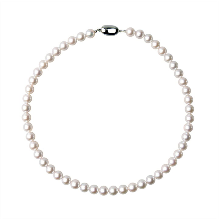 楽天市場】花珠真珠 ネックレス 8.0-8.5mm パールネックレス 鑑別書 