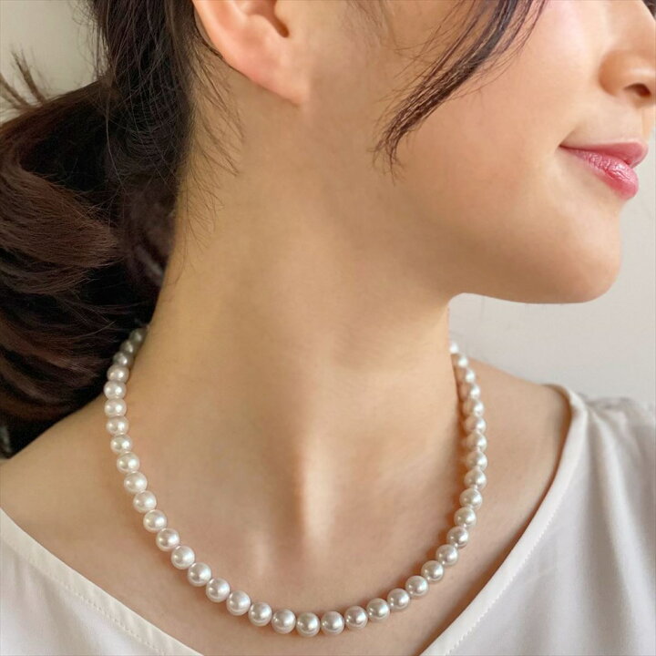 楽天市場】【WEB限定】《BASIC》あこや真珠 ネックレス 7.5-8.0mm  