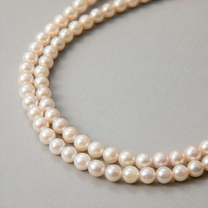 楽天市場】あこや真珠 ロングネックレス 5.5-6.0mm 120cm パール 