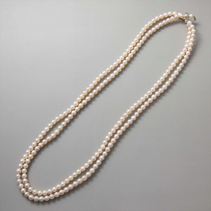 楽天市場】あこや真珠 ロングネックレス 5.5-6.0mm 120cm パール 