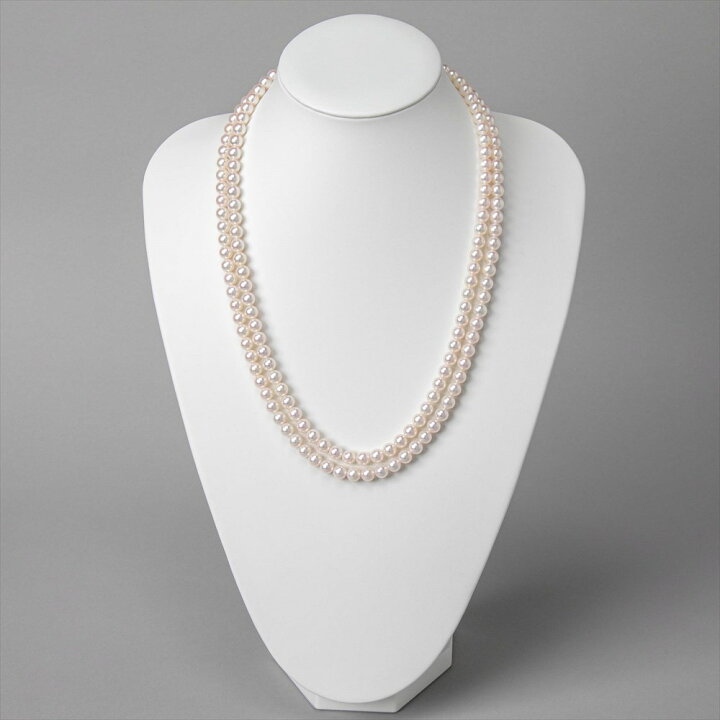 楽天市場】あこや真珠 ロングネックレス 7.0-7.5mm 60cm パール  