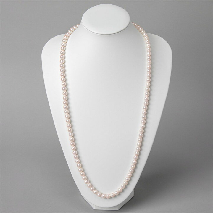 楽天市場】あこや真珠 ロングネックレス 8.0-8.5mm 80cm パール 