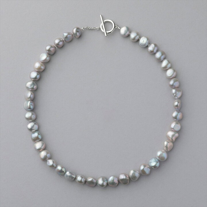 楽天市場】《Unique+ 》淡水バロック真珠 ネックレス 10-11mm グレー  