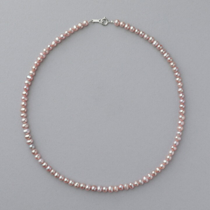 楽天市場】淡水真珠 ネックレス 4.0-5.0mm ピンク〜パープル【WEB限定  