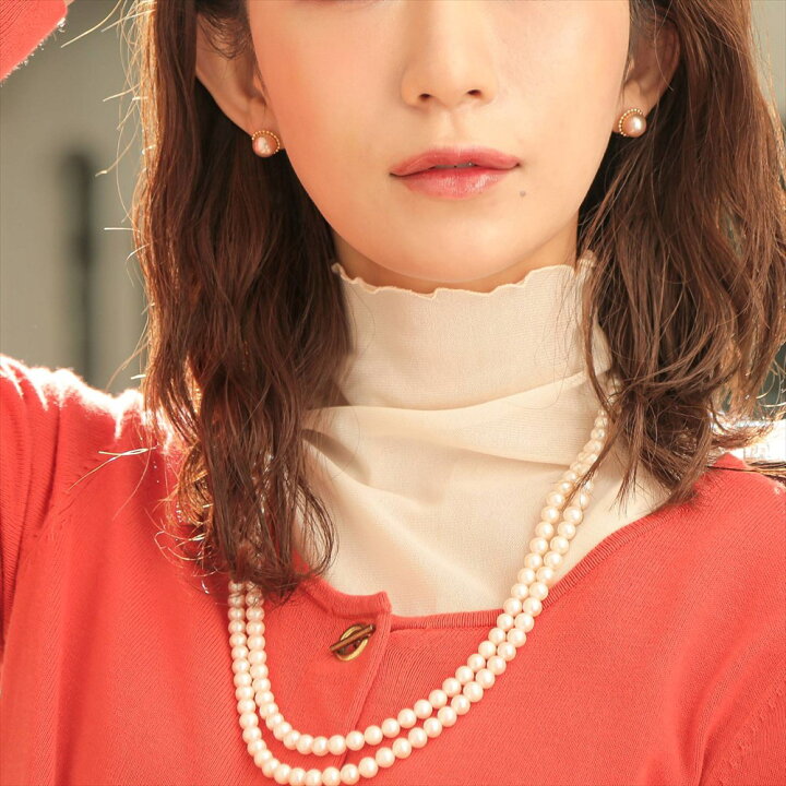 楽天市場】【フェアクーポンで10%OFF】淡水真珠 ロングネックレス 6.5 