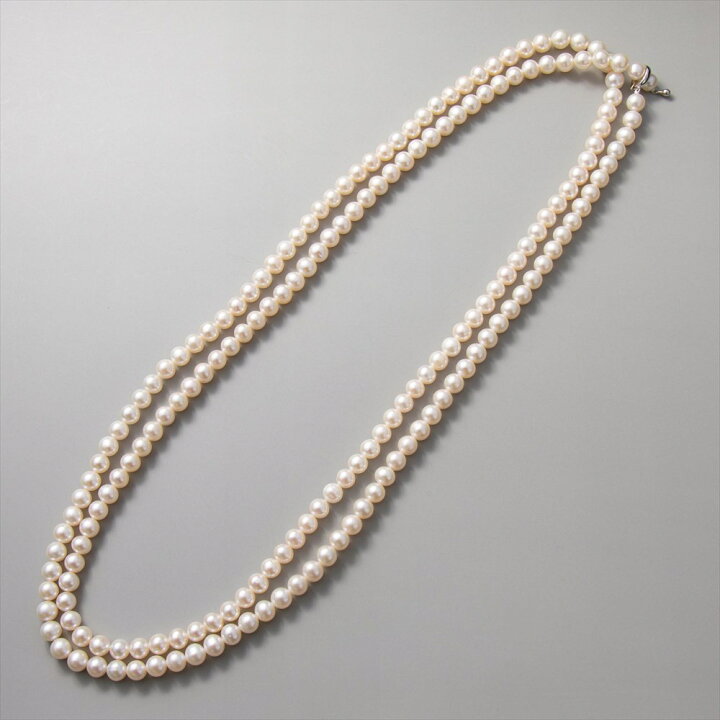 楽天市場】【フェアクーポンで10%OFF】淡水真珠 ロングネックレス 6.5 