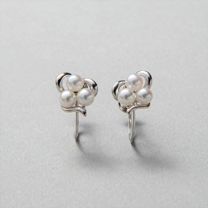 楽天市場】《Petit Claire》あこや真珠 イヤリング 3.0-3.5mm K14WG 