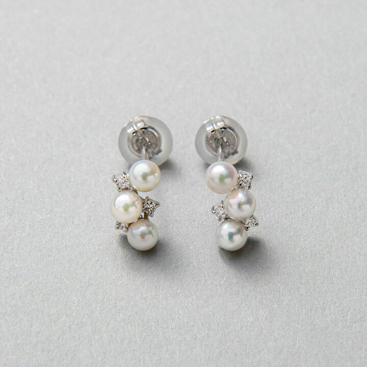 楽天市場】《Petit Claire》あこや真珠 ピアス 3.0-3.5mm K14WG ベビー 
