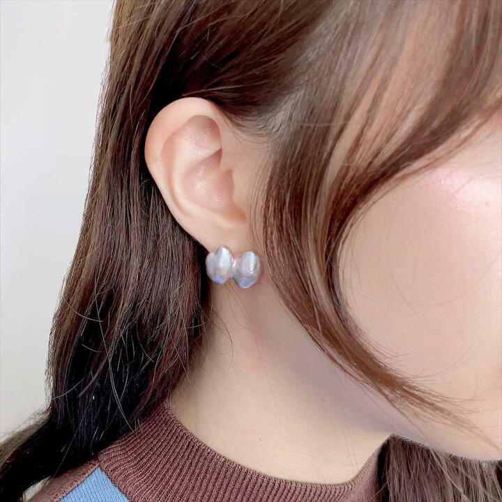 楽天市場】【WEB限定】《Unique fun!》 淡水ケシ真珠 ピアス 11-13mm 
