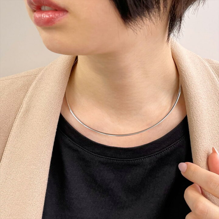 楽天市場】オメガネックレス 約2.0mm K18WG/YG(リバーシブル) 18金  