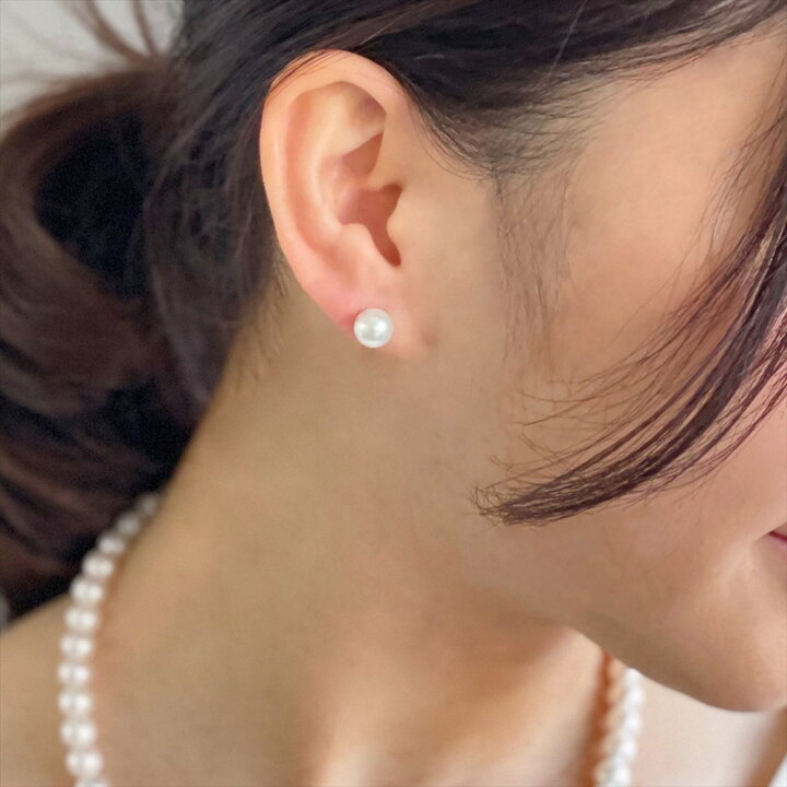 楽天市場】【クーポン利用で10%OFF】あこや真珠 ピアス 7.5-8.0mm 