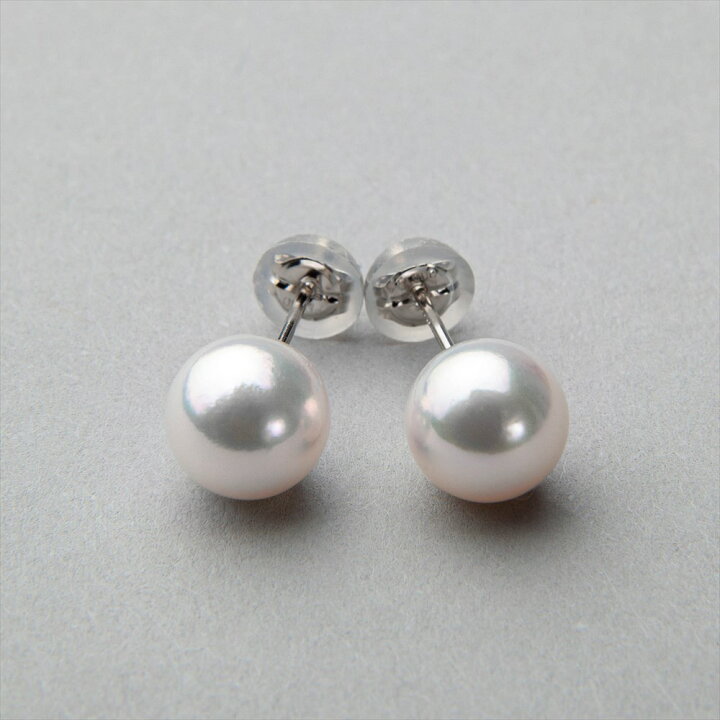 楽天市場】あこや真珠 ピアス 7.5-8.0mm PT900 パール 普段使い  