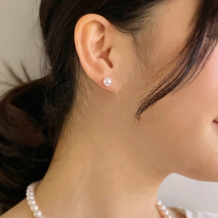 楽天市場】あこや真珠 ピアス 7.0-7.5mm PT900 パール 普段使い 