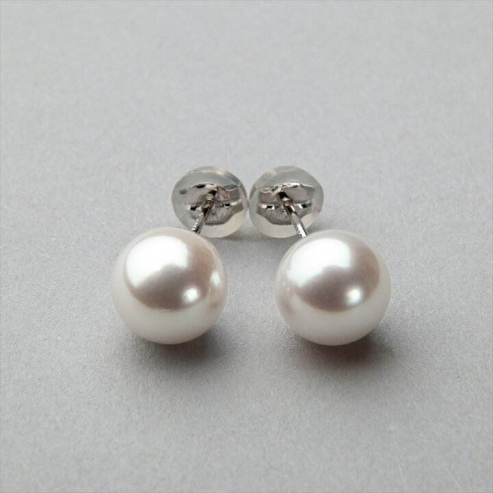 楽天市場】あこや真珠 ピアス 8.0-8.5mm PT900 パール 普段使い 