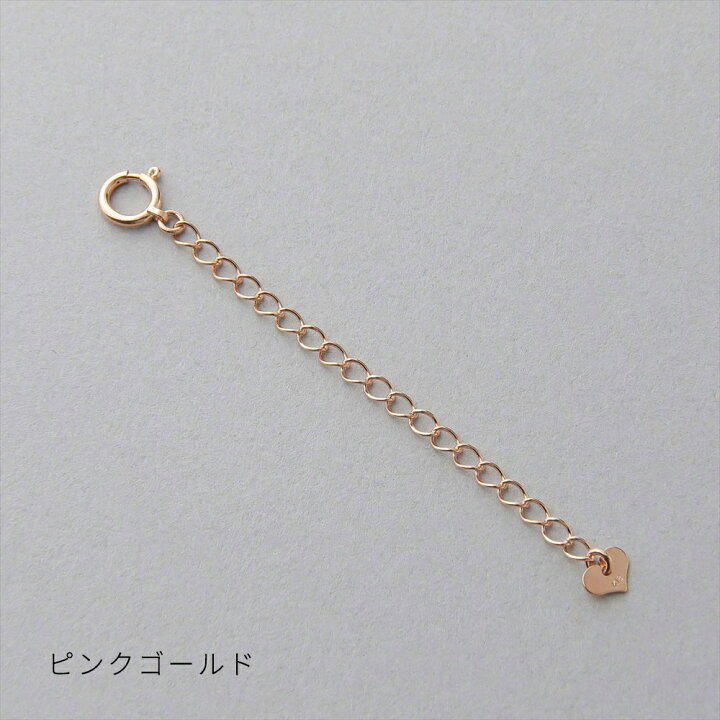 楽天市場】【P-dot】アジャスター チェーン 最長6cm K18WG/YG/PG【WEB 