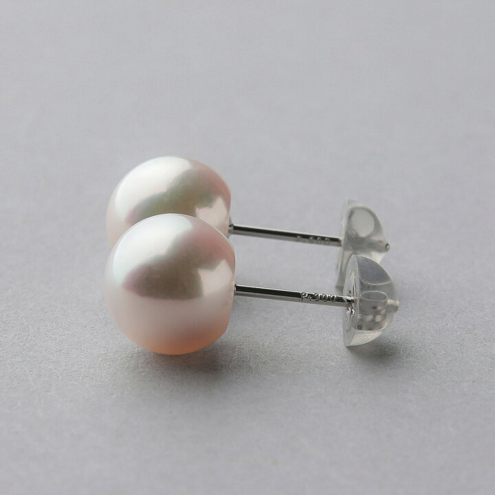 楽天市場】あこや真珠 スタッドピアス 8.5-9.0mm K18 / Pt900 【WEB  
