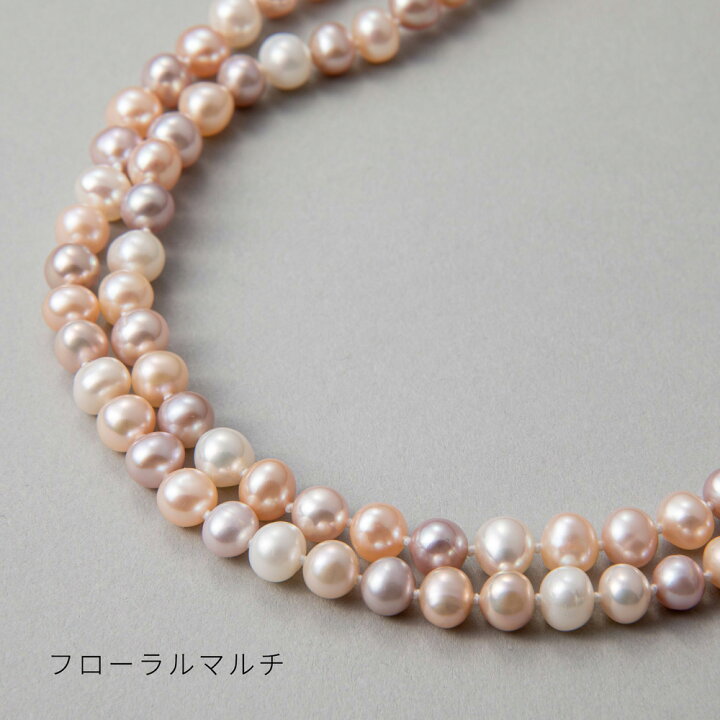楽天市場】淡水真珠 ロングネックレス 5.5-6.5mm 120cm パール  