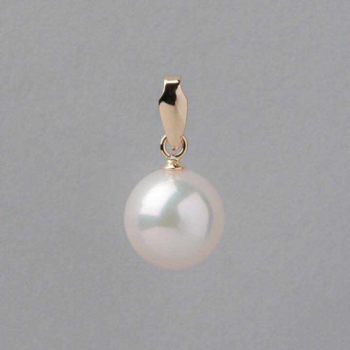 楽天市場】あこや真珠 ペンダントトップ 7.5-8.0mm K18YG/K14WG  