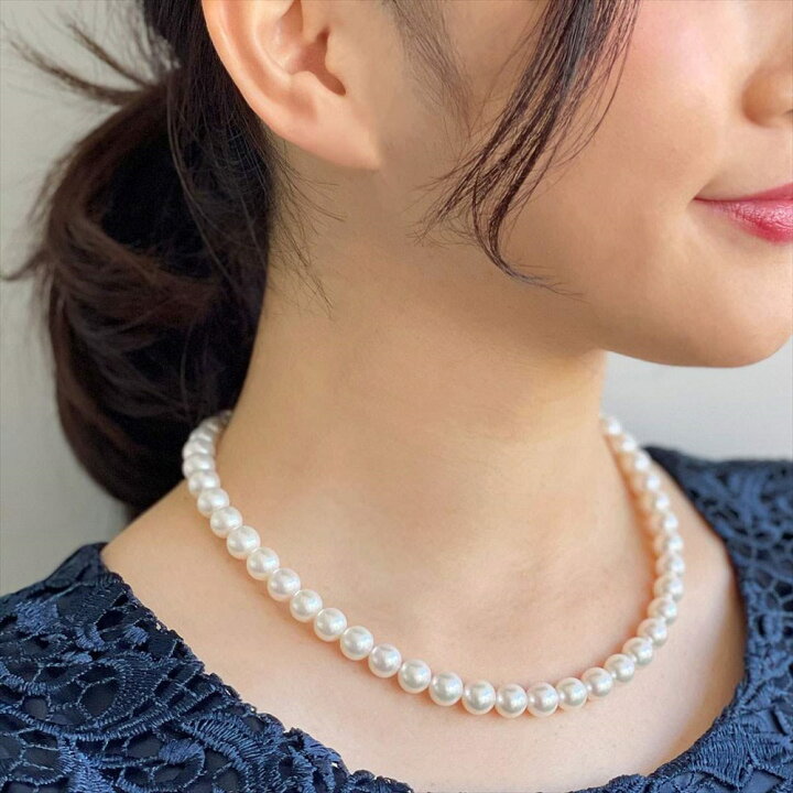 楽天市場】《GOOD Quality》花珠真珠 ネックレス 8.5-9.0mm 鑑別書付き  