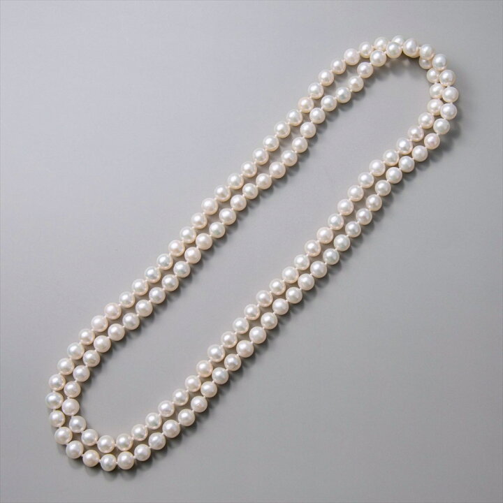 楽天市場】【フェアクーポンで20%OFF】淡水真珠 ロングネックレス 7.0 