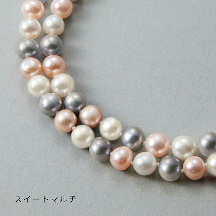 楽天市場】【フェアクーポンで20%OFF】淡水真珠 ロングネックレス 7.0  