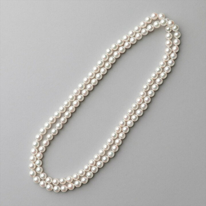 楽天市場】あこや真珠 ロングネックレス 7.5-8.0mm 100cm パール  