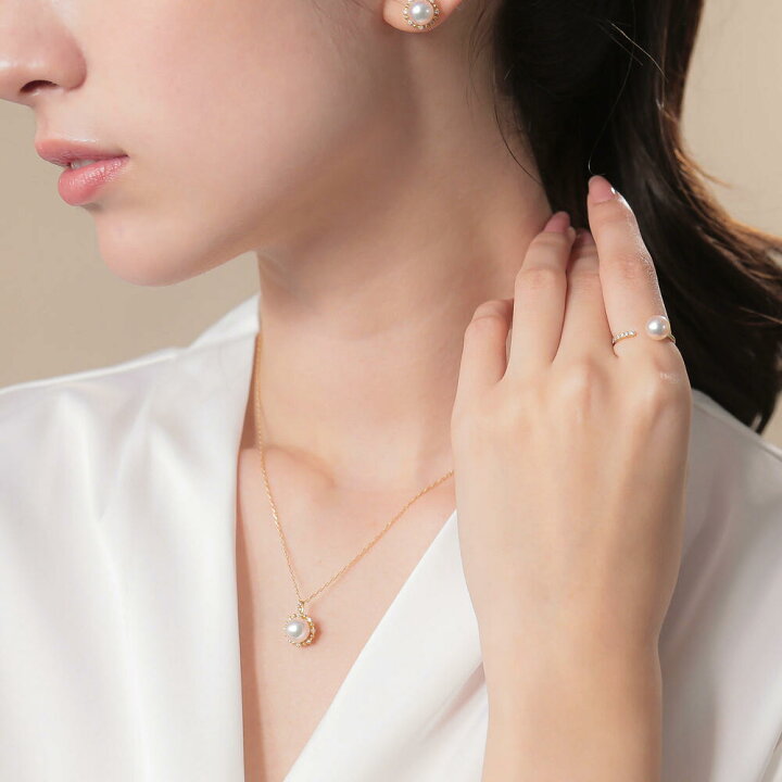 楽天市場】《PREMIUM》オーロラ花珠真珠 ペンダントトップ 7.5-8.0mm 