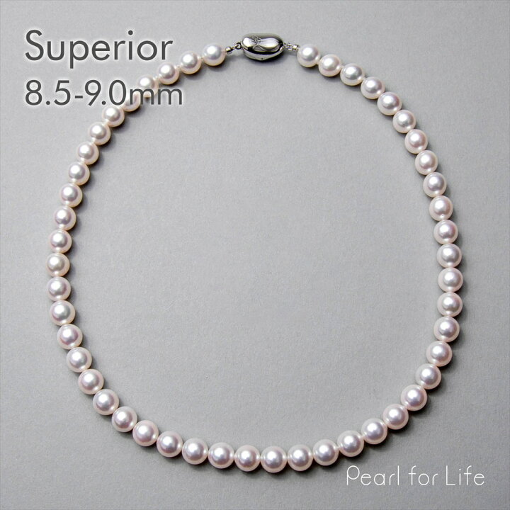 楽天市場】《Superior》あこや真珠 ネックレス 8.5-9.0mm パール  
