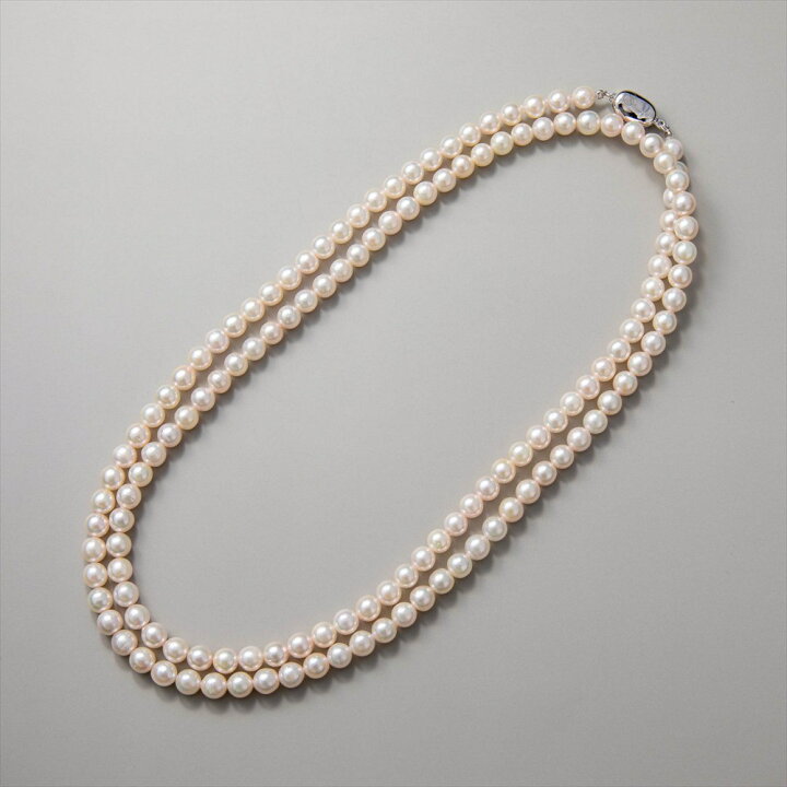 楽天市場】あこや真珠 ロングネックレス 5.5-6.0mm 80cm パール 