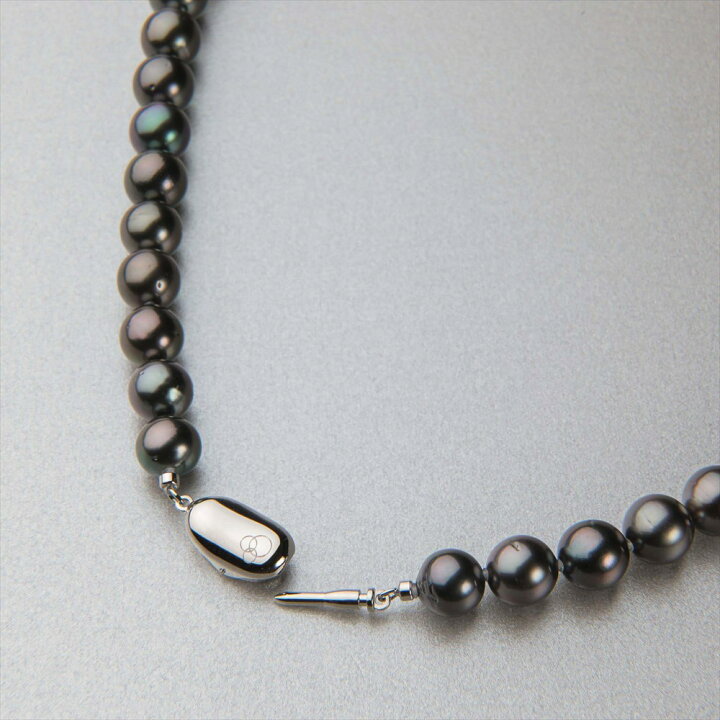 黒蝶真珠ネックレス】11.8mm K18WG 天然ダイヤモンド 0.04ct