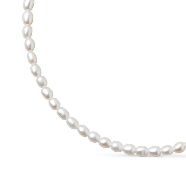 楽天市場】淡水真珠 ネックレス 3.5-4.0mm ライス バロックパール 
