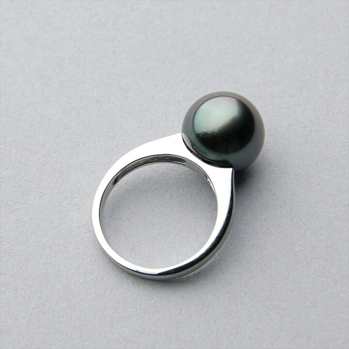 楽天市場】《Tahitian+》 タヒチ黒蝶真珠 リング 11mmUP PT900 パール  