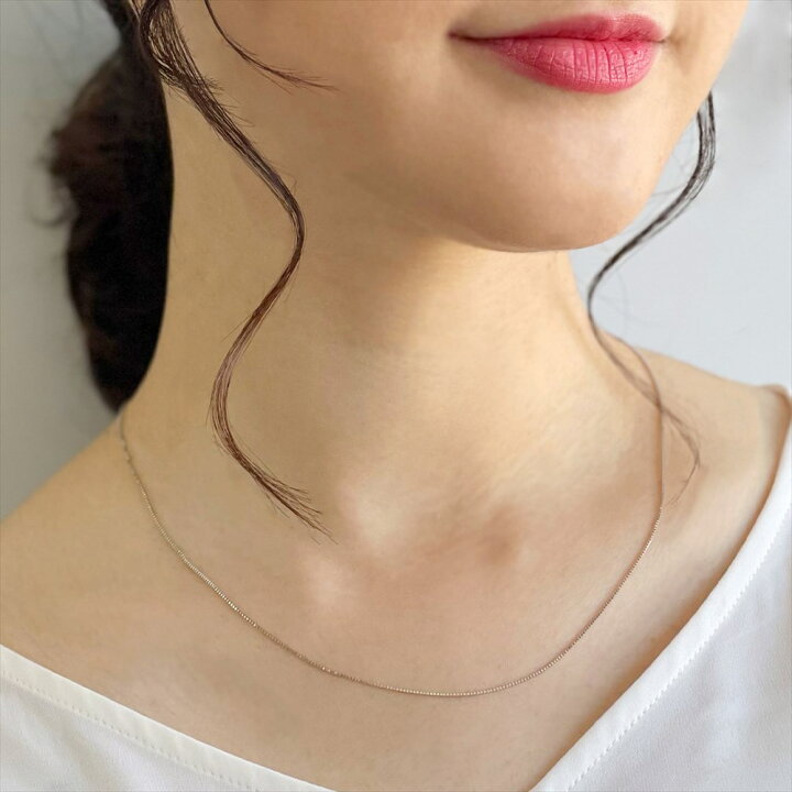 楽天市場】ベネチアン チェーン 45cm PT850 プラチナ ネックレス  