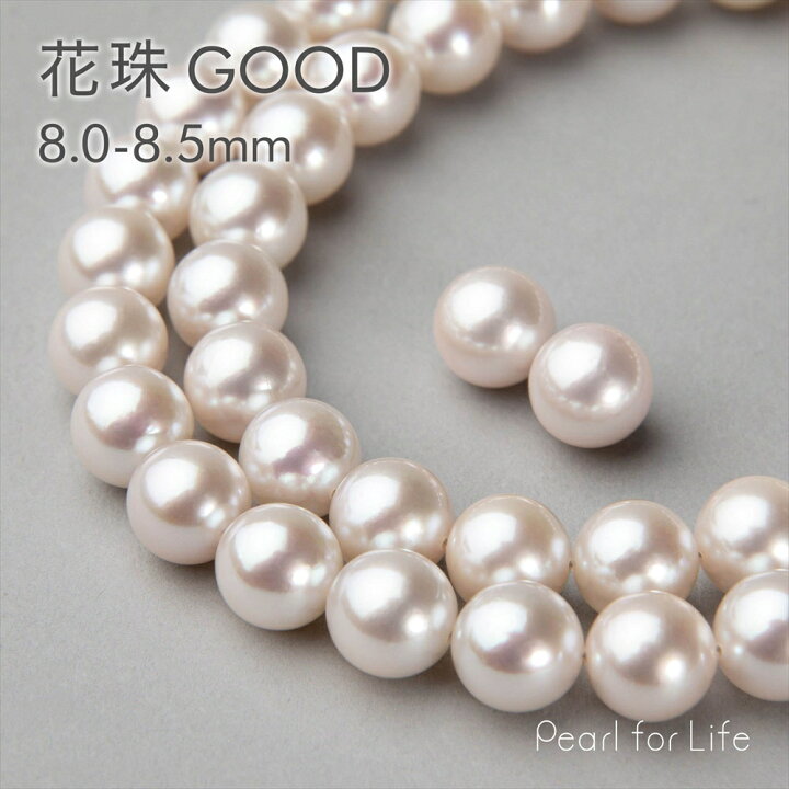 楽天市場】《GOOD Quality plus》花珠真珠 ネックレスセット 8.0-8.5mm 