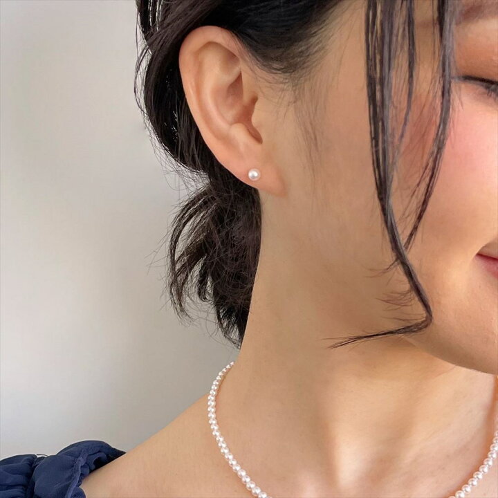 楽天市場】【WEB限定】あこや真珠 一粒 ピアス 4.5-5.0mm K14WG K18 