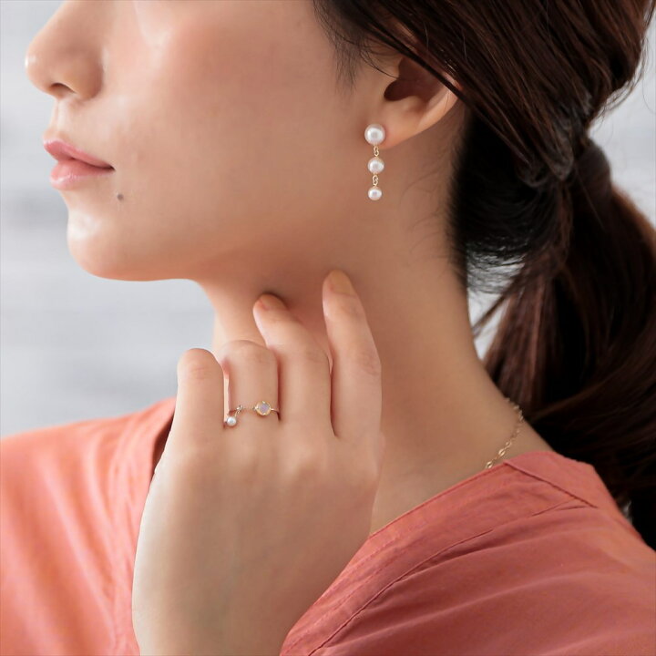 楽天市場】《Carina》 あこや真珠 ピアス 4.5-7.5mm K18YG/K14WG 