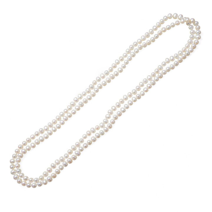 楽天市場】【フェアクーポンで10%OFF】淡水真珠 ロングネックレス 5.5  